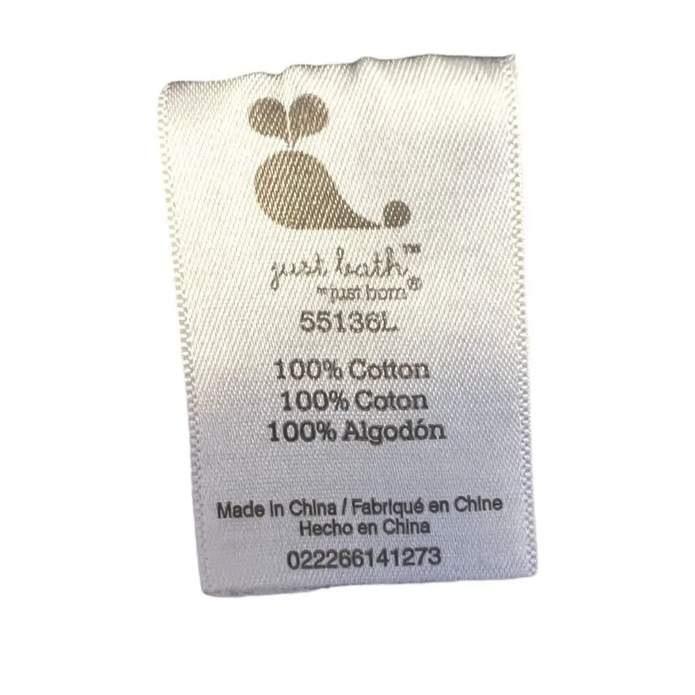 Matching Just Born Baby Bath Towel + washcloths + Additional Bath Towel